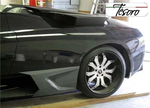 Side Pods W / Mesh Grills Set Tesoro Style For Lamborghini Murcielago 2001-2006