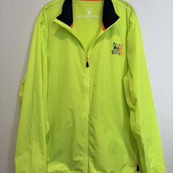 Psycho Bunny Neon Windbreaker - Sz 3XL