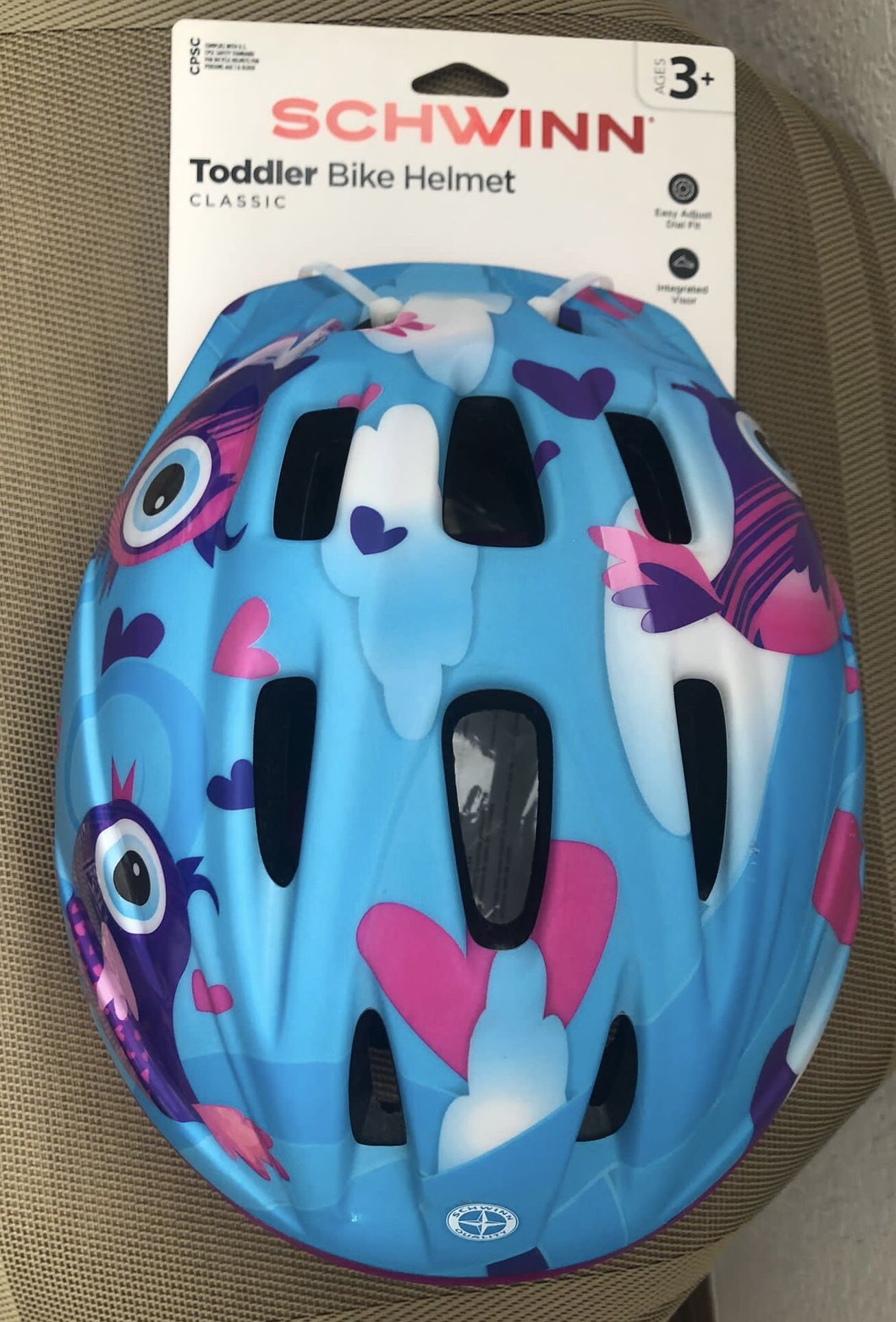 Schwinn Classic Toddler Bicycle Helmet, Ages 3 - 5, Multi-Sport Bike Helmet Pink