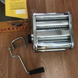 La Nuova Altea Lusso 160 Pasta Noodle Maker Hand Crank Vintage Italy Orig Box