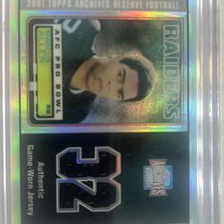 Raiders jersey card