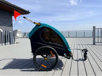 Title Burley Encore X Double Bike Trailer & Jogger – Running Wheel Included – Excellent Condition