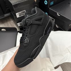 Black Cat Jordan 4 Size 11 12 mens