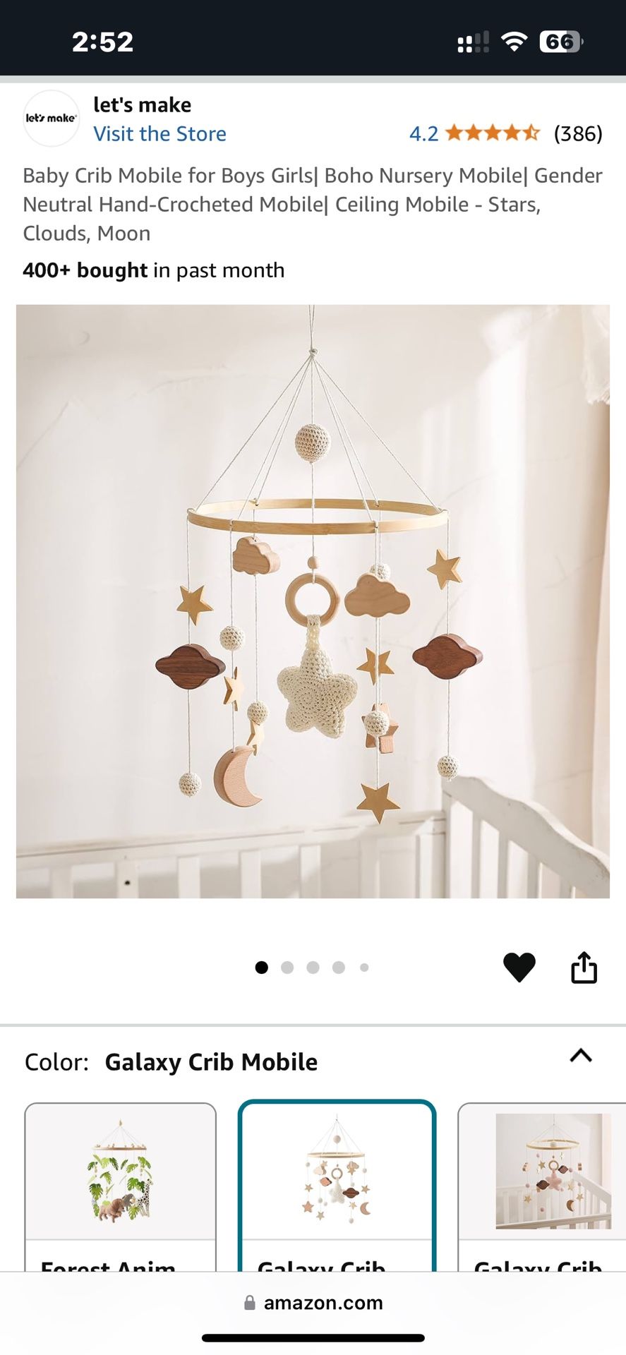Galaxy baby Mobile For Crib $10