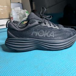 Hoka Men's Bondi 8 Size 11D Black Sneakers Running Walking  1123202-BBLC 