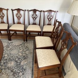6 Stickley Dining Chairs & Free Antique Child’s Rocker