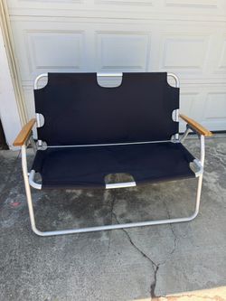 Folding Two-Person Outdoor Camp Chair
