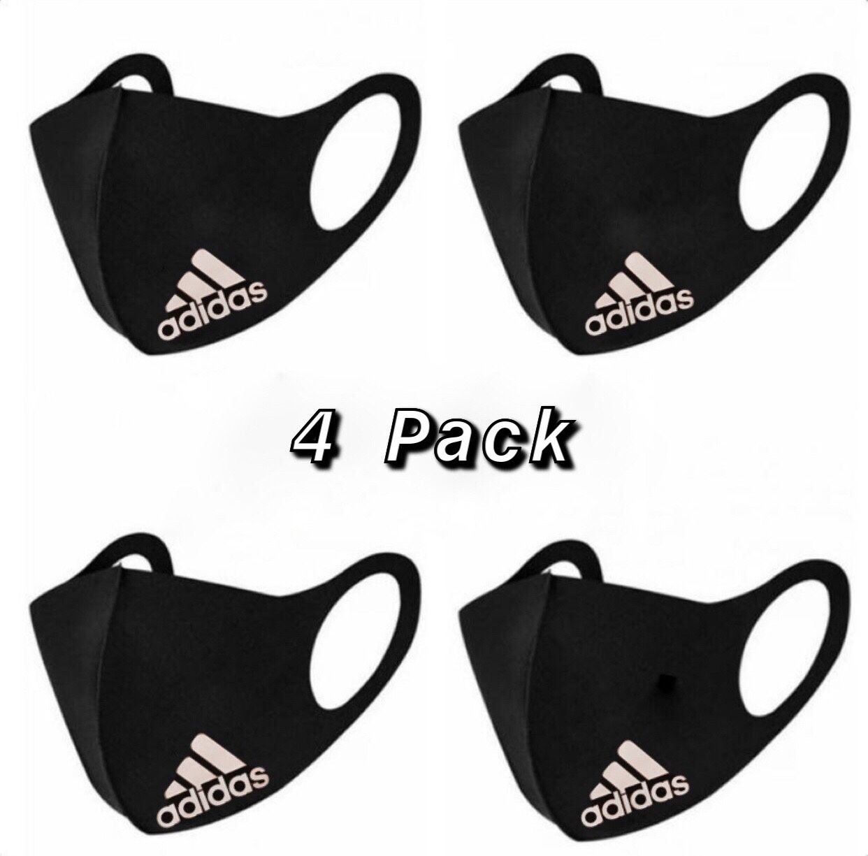 Adidas and Nike - Black Reusable Face Mask - Antibacterial- Dust proof