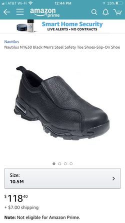 Nautilus Steel Toe Shoes Size 9