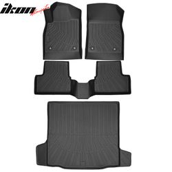 Fits 2011-2015 Chevy Cruze& 16 Cruze Limited TPE Floor Mats Liner + Rear Trunk Mat