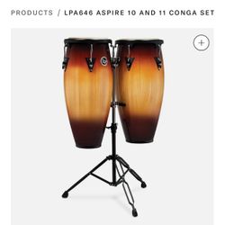 Latin Percussion Aspire Series Conga - Vintage Sunburst, 2-pack