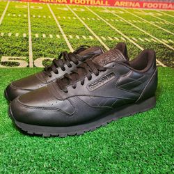 Depression spredning Krydret Reebok Classic Black Leather Training Athletic Sneakers shoes Men's 12 for  Sale in New York, NY - OfferUp