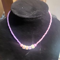 Personalized Beaded Necklace 