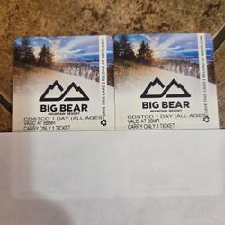 2 lift tickets to either Snow Summit or Bear Mountain