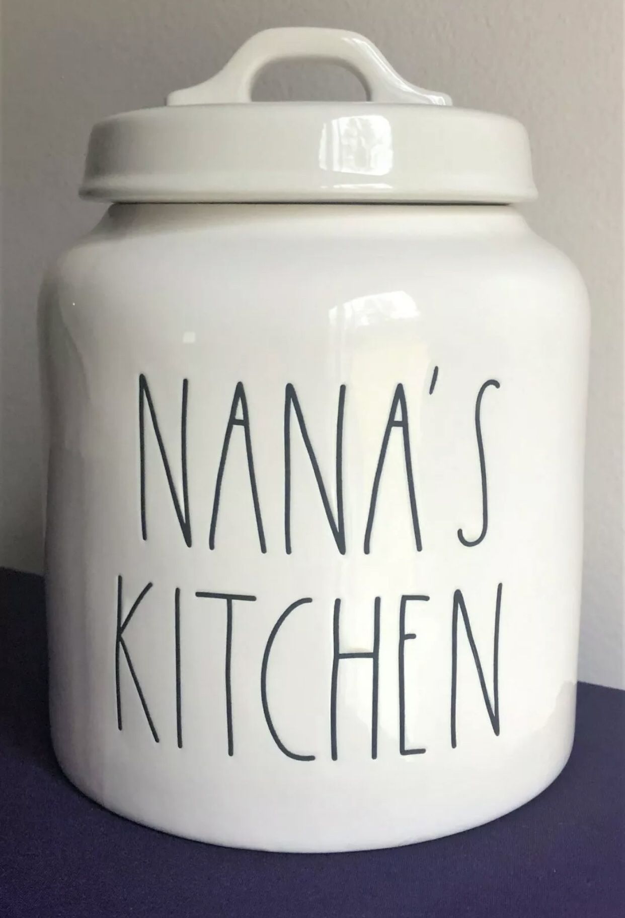 BRAND NEW Rae Dunn "NANA'S KITCHEN" Canister/ Cookie Jar