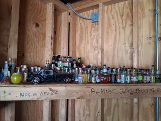 250 bottles of alcohol