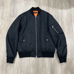 Rag & Bone Manston Men's Bomber Jacket Size Medium Black