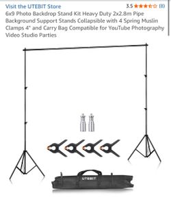 UTEBIT 6'X9' Photography Backdrop Stand Kit