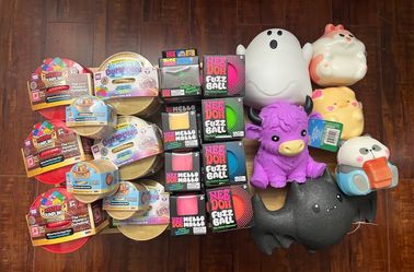 Nee Doh & Mystery Dumpling Sensory Toy Lot