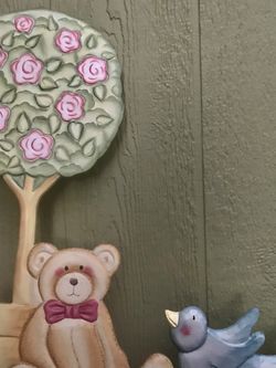 Home interior wooden teddy