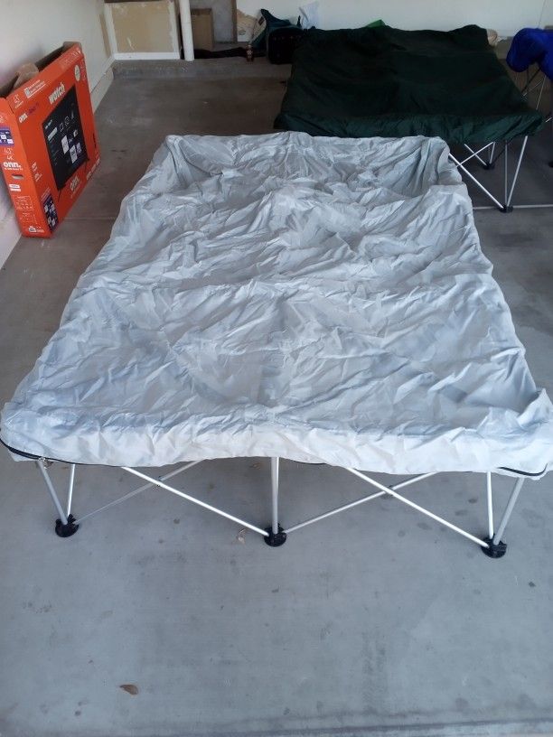 Instant Camping Air Mattress Collapsible Bed Frames (3) w/ Rolling
