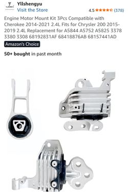 NEW JEEP CHEROKEE/CHRYSLER 200 3 PIECE MOTOR MOUNT KIT