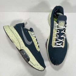 Nike Air Zoom Type Crater Armory Navy White Lime Ice Sneakers Men Size 10