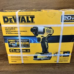 Dewalt 20V Max Impact Driver Kit With Powerstack Battery