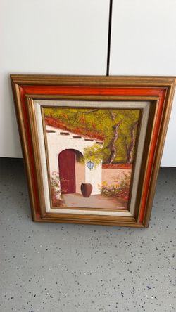 Handpainted framed Canvas