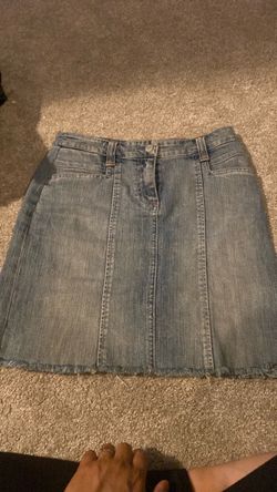 AI Overview          New York & Company light-wash denim skirt