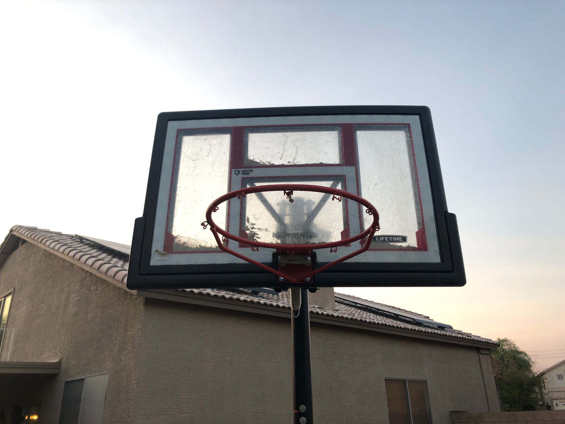 Adjustable Lifetime Basketball hoop