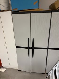 3 very large garage storage cabinets