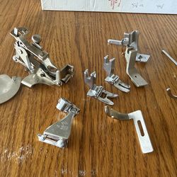 Vintage sewing machine accessories