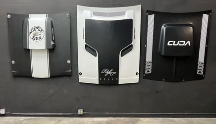 Dodge Challenger, Plymouth ‘Cuda, & Super Bee Mopar Display Hoods Barracuda