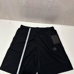 Moncler Black Logo Shorts - Size L - Designer Streetwear