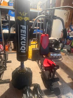Punching bag like new…and home gym