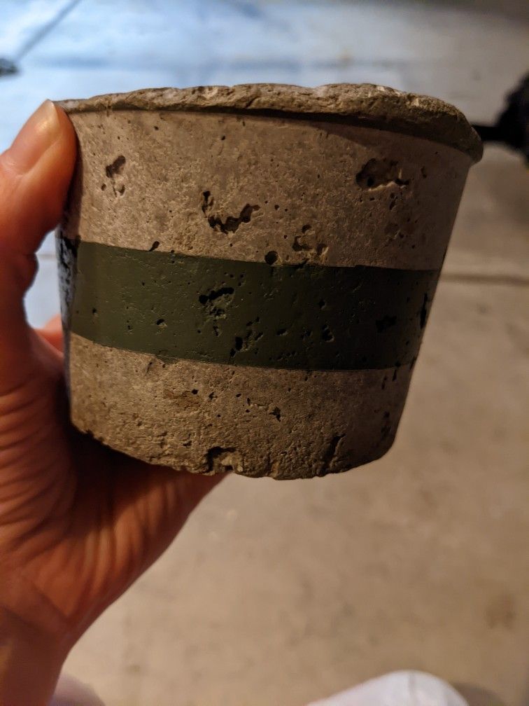 Concrete pots for plants
