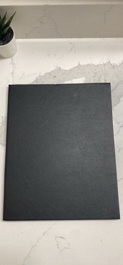 Black Leather-Bound Notebook or Portfolio