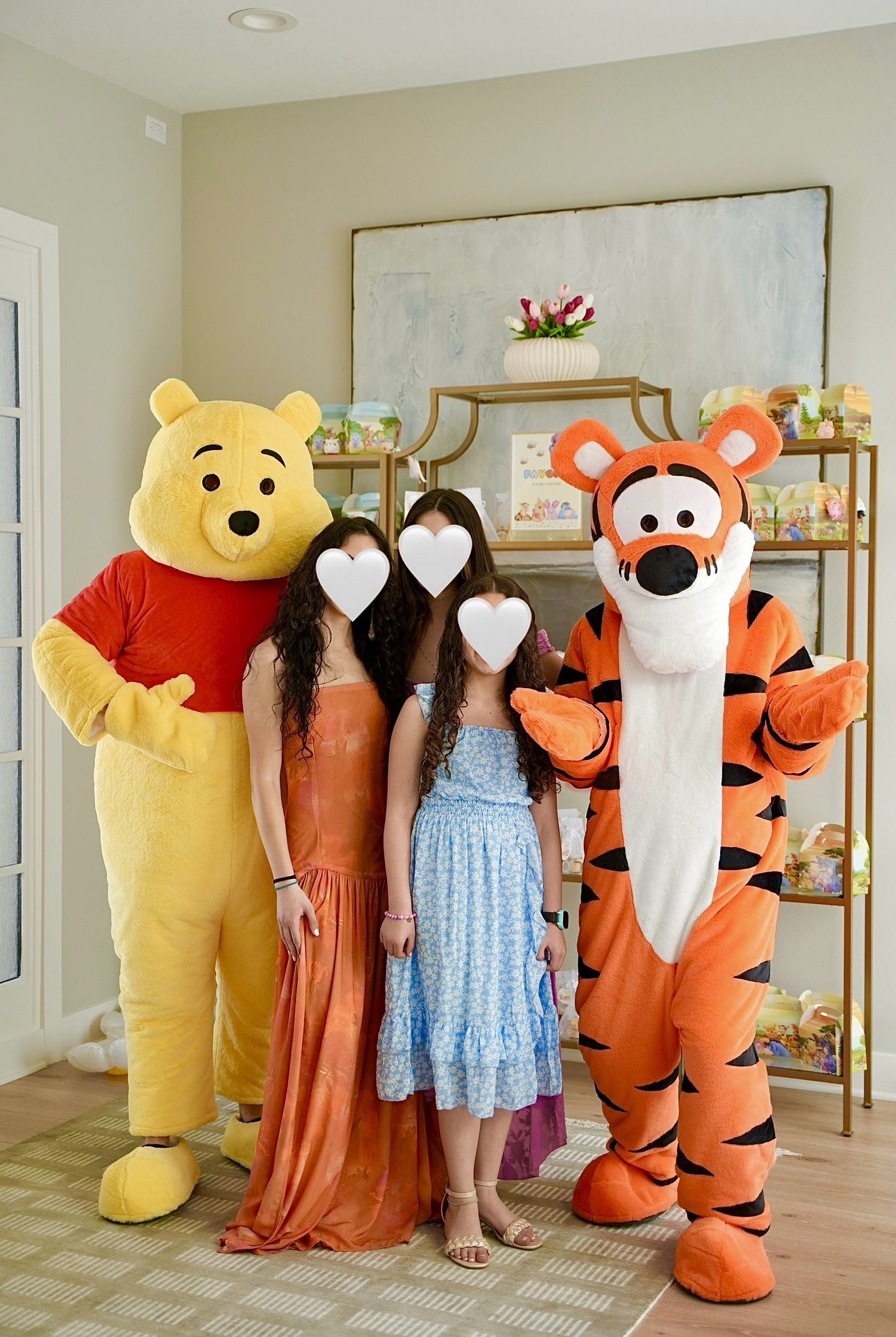 Mascot Costume Pooh Bear And Tiger