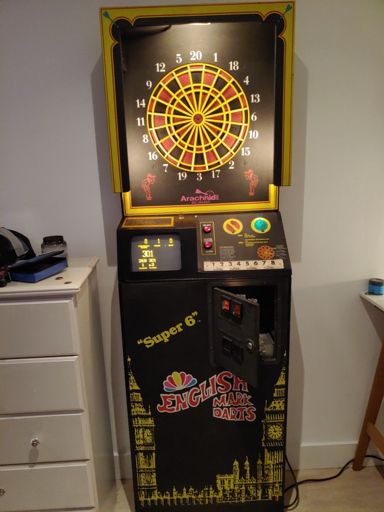 Dartboard Super 6 English Darts Arcade