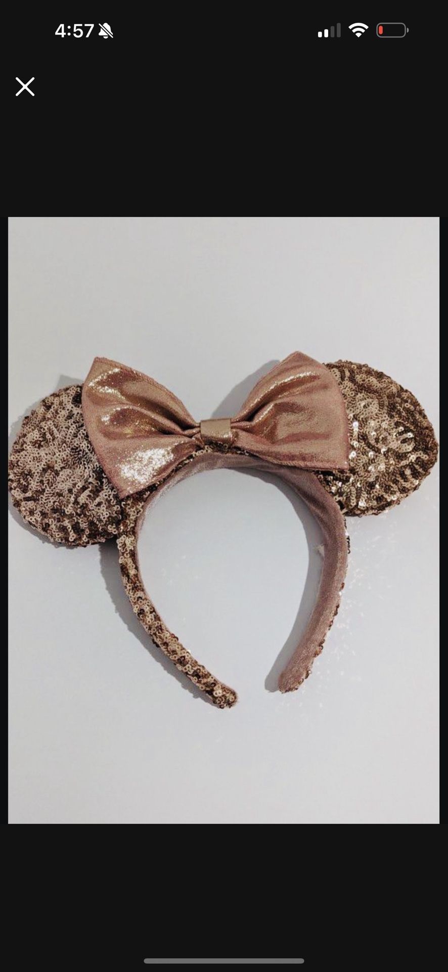 Disney Rose Color Ears