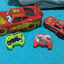 Two Lightning McQueen Remote Control Cars