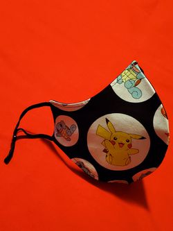 Handmade Pokemon Adjustable Face Mask