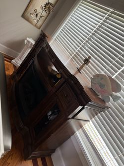 Brown fire place
