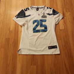 NFL XLIX SUPER BOWL Youth XXL Jersey SHERMAN #25
