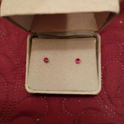Ruby Ear Rings