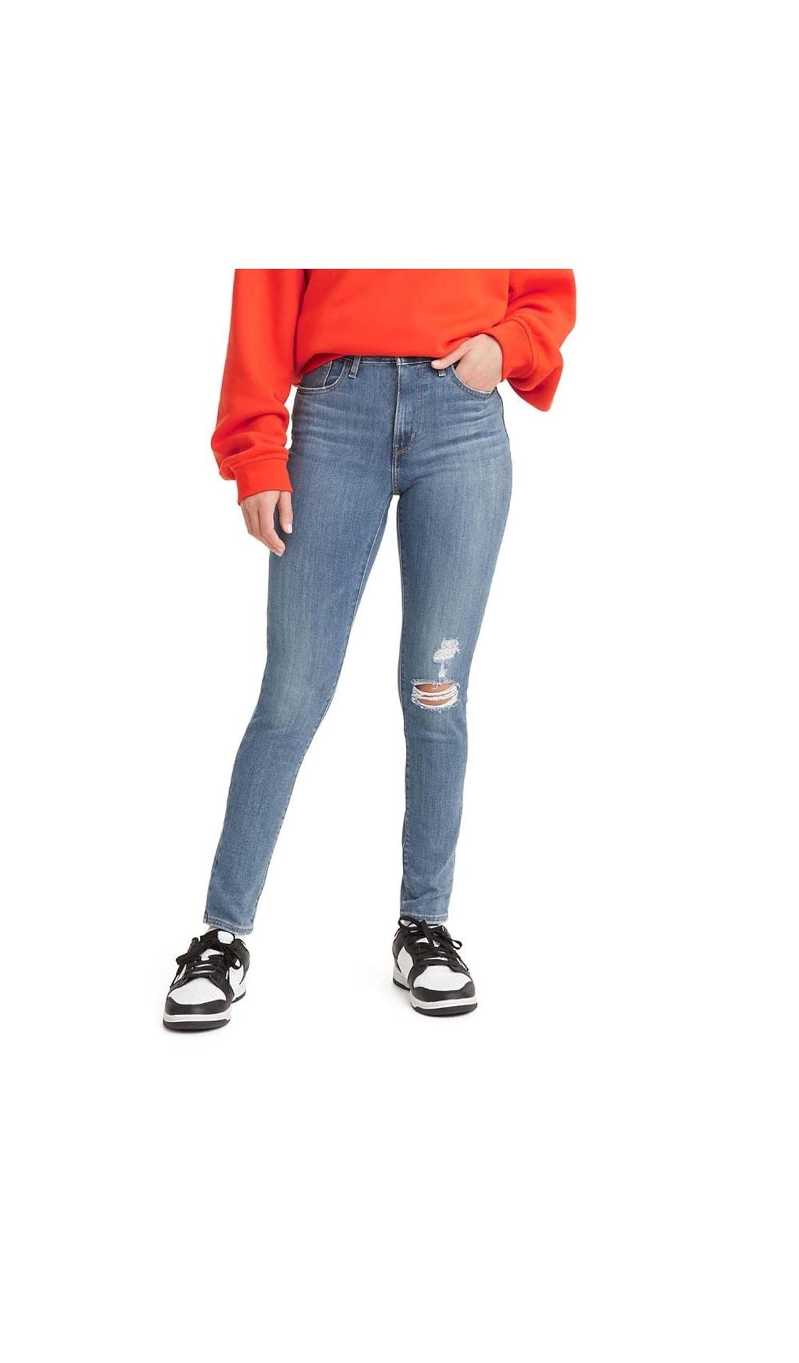 Levi's Women's 721 High Rise Skinny Jeans   The Levi's Women's Jeans "721 High-Rise Skinny" in Hypersoft.Sculpting Light Blue offer a flattering fit 