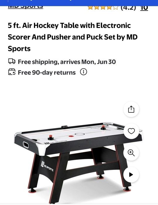 child's air hockey game