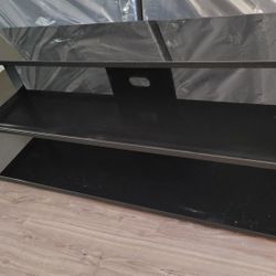 Tv Stand With Glass Shelves