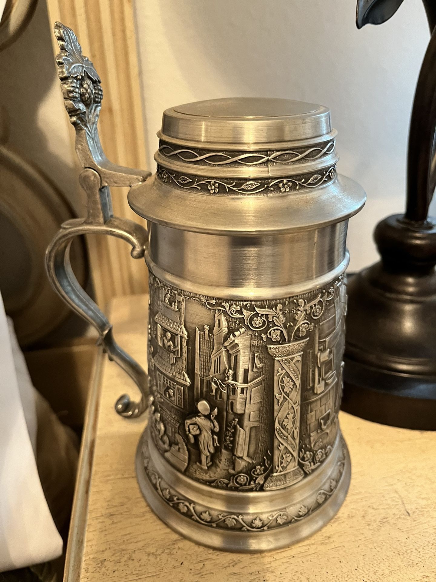 Vintage SKS 95 Zion Pewter German Beer Stein